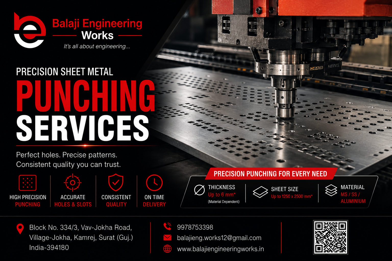 Punching service by Balaji Engineering Works in Surat
