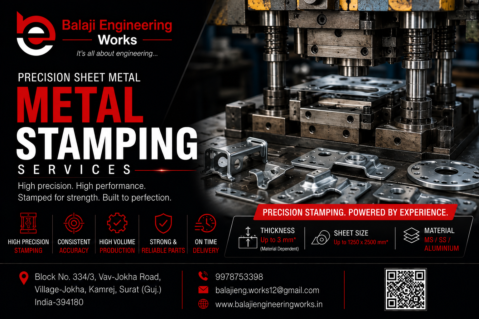 Stamping service by Balaji Engineering Works in Surat